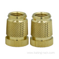 high quality customized knurled brass thread insert nut